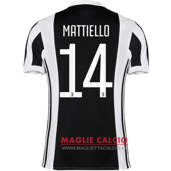 nuova maglietta juventus 2017-2018 mattiello 14 prima